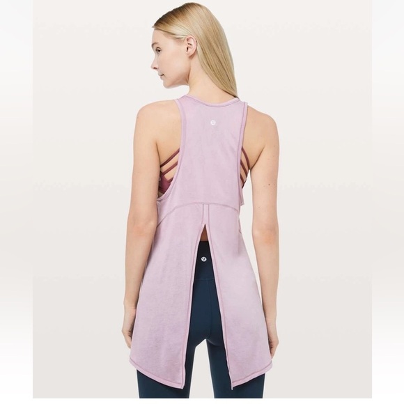 Lululemon Goal Up Tank Lavender Top Size 10 - Picture 1 of 11